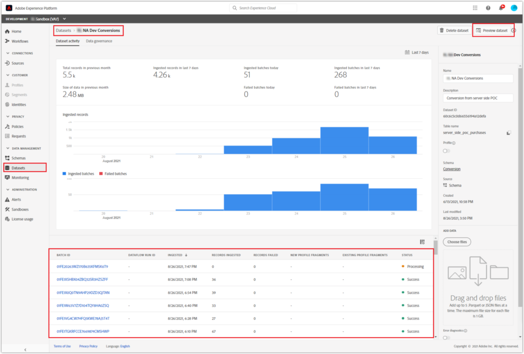 AEP testing and debugging using the Adobe Experience Platform Debugger