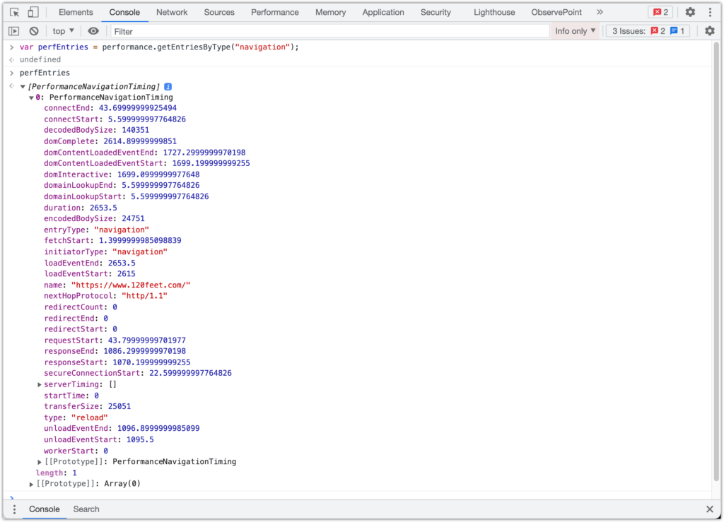 page Load debugging