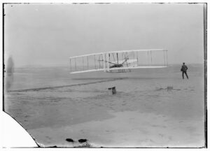 Wright Brothers first controlled flight of 120 feet